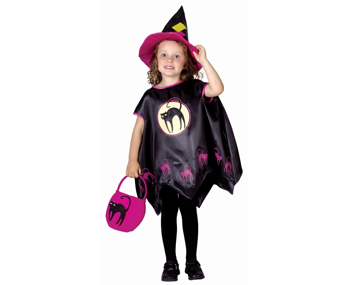 Role play-set for child Witch (cape, hat, bag), size 92/104 cm EOL